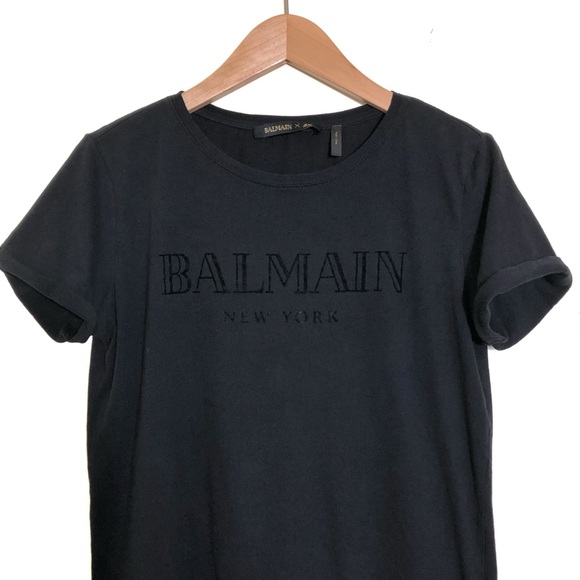 Balmain Tops - Balmain X H&M Logo Tee